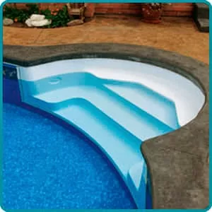 Fiberglass Pool Stairs by Niagara Pool Liners